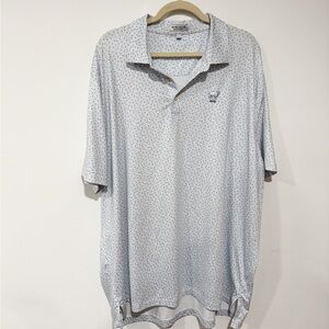 Peter Millar Summer Comfort Performance Jersey Polo Short Sleeve Size XXL